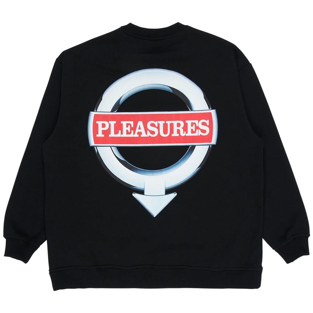 NWT Pleasures Language Moto Sweatshirt. Black Size Small.